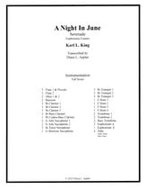 A Night In June Concert Band sheet music cover